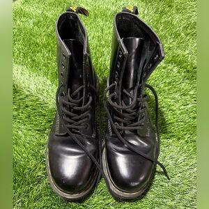 Dr. Martens Black Leather Boots